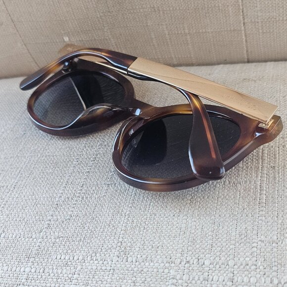 Jimmy Choo Ladies Vivy Havana Sunglasses Round Full Rim Shades
